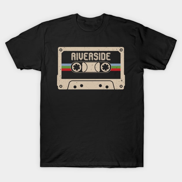 Personalized Riverside Name Birthday Vintage Cassette Tape T-Shirt by Horton Cyborgrobot